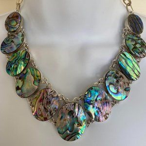 Abalone and Sterling Silver Necklace